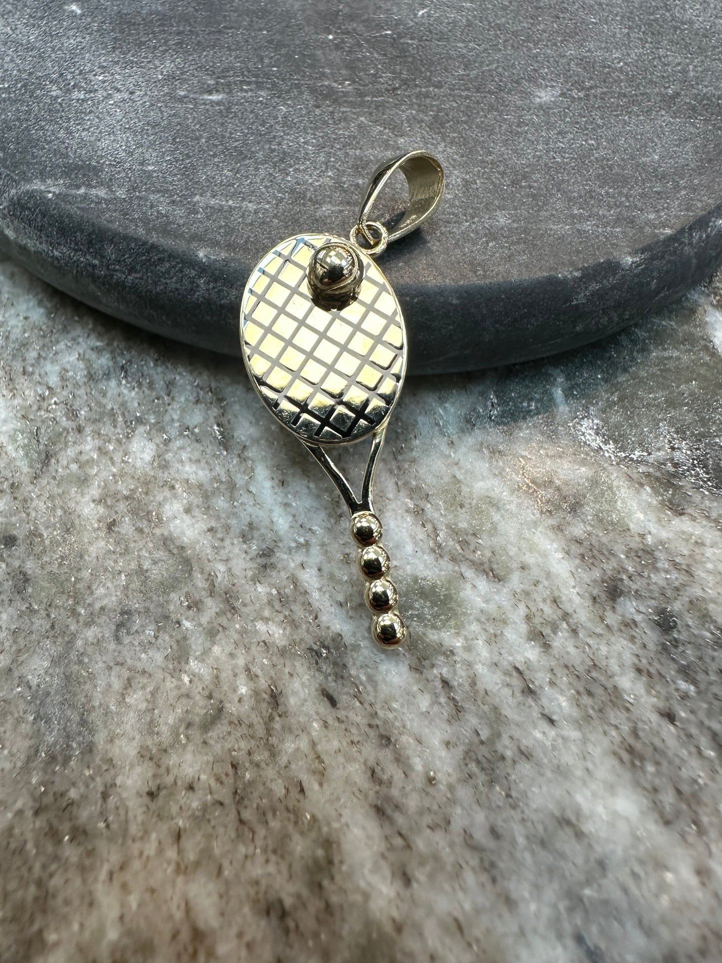 14K Gouden Tennis Padel Hanger