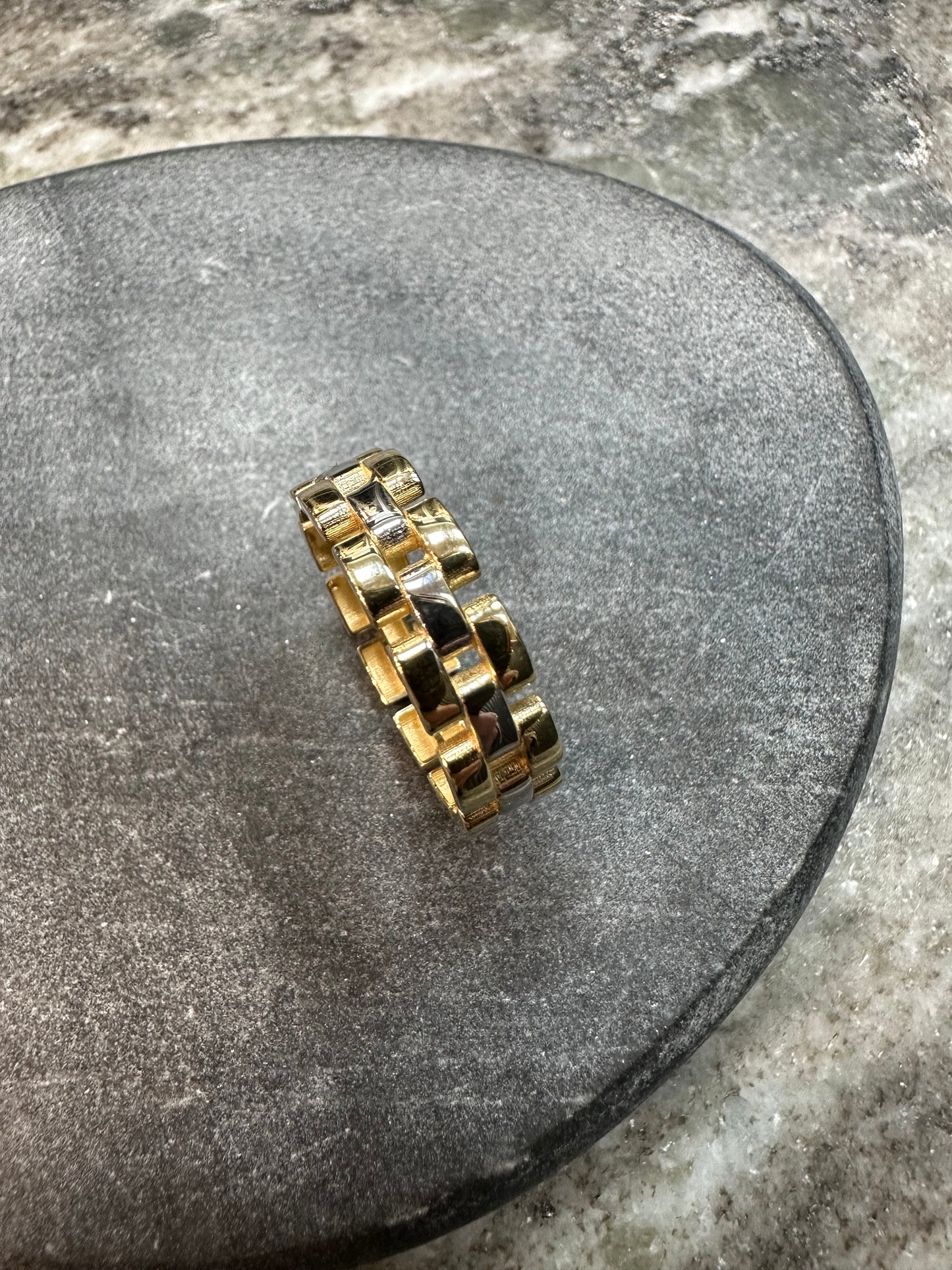 14K Gouden Bicolor Rollie Ring – Maat 19