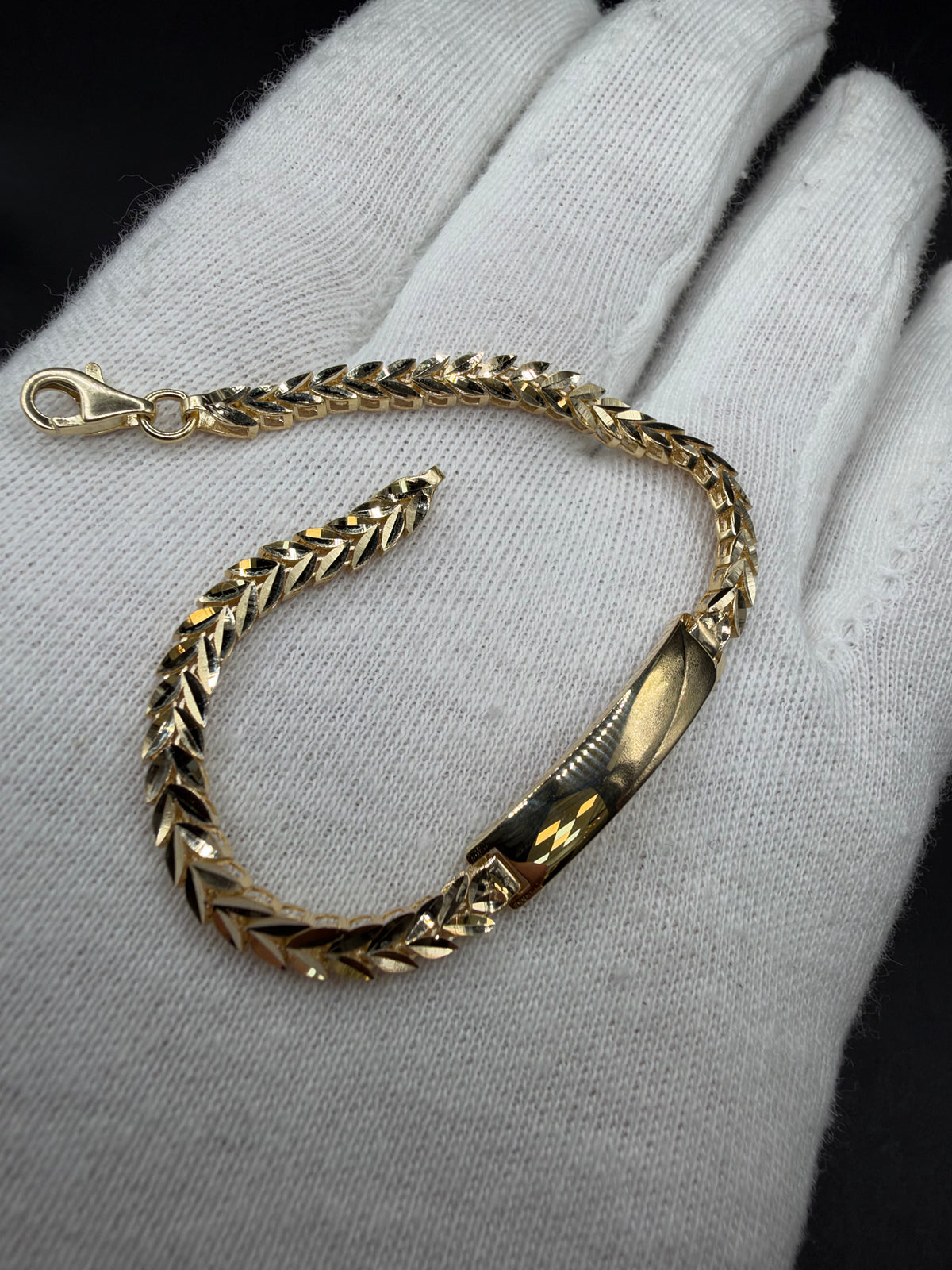 14K Gouden Armband met Naamplaat – 16 cm – 4,4 mm