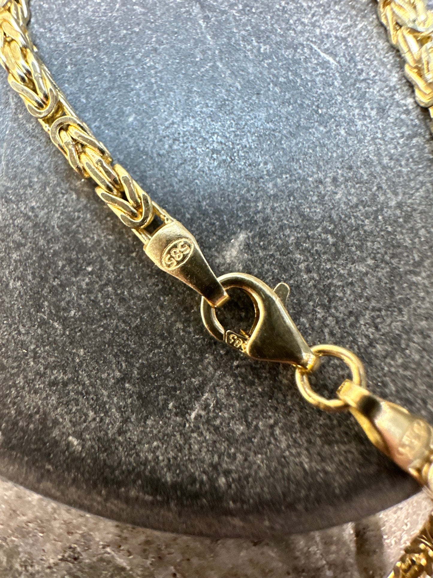 Prachtige 14K Gouden Byzantijnse Koningsketting | 2,5 mm | Elegant & Sterk