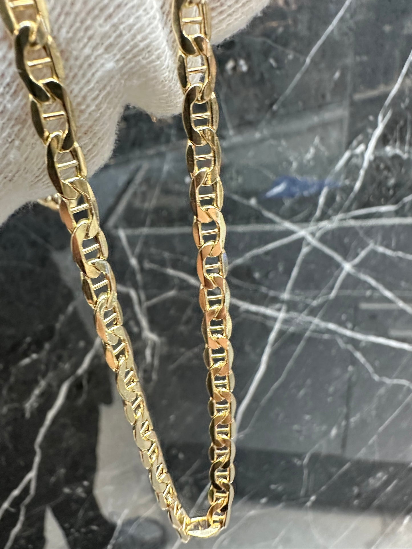 14K Gouden Anker Ketting – 61 cm