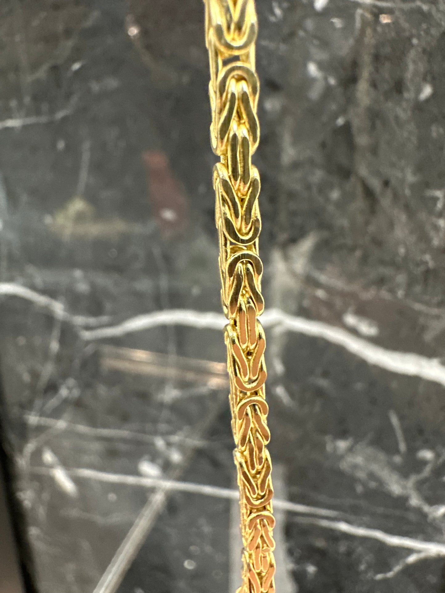 Prachtige 14K Gouden Byzantijnse Koningsketting | 3 mm