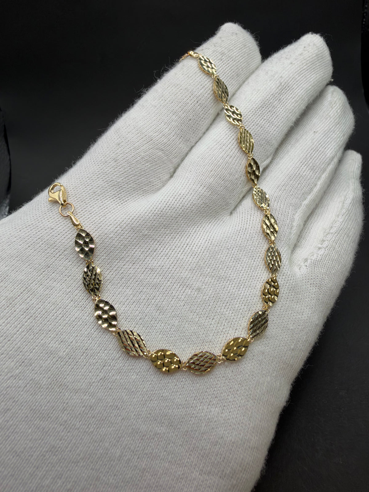 14K Gouden Armband met Diamond Cut Bewerking – 5 mm