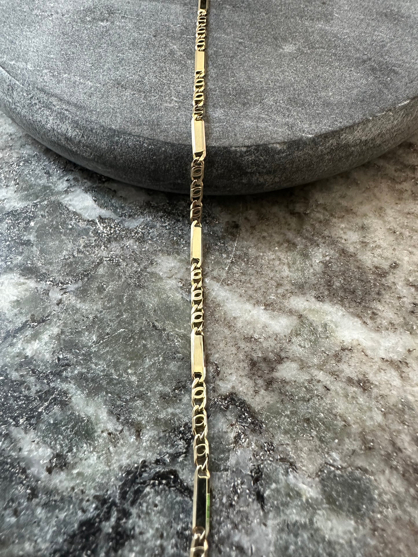 14K Gouden Massieve Valkenoog Armband